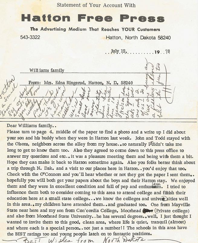 13 Jul, 1978 Hatton Free Press